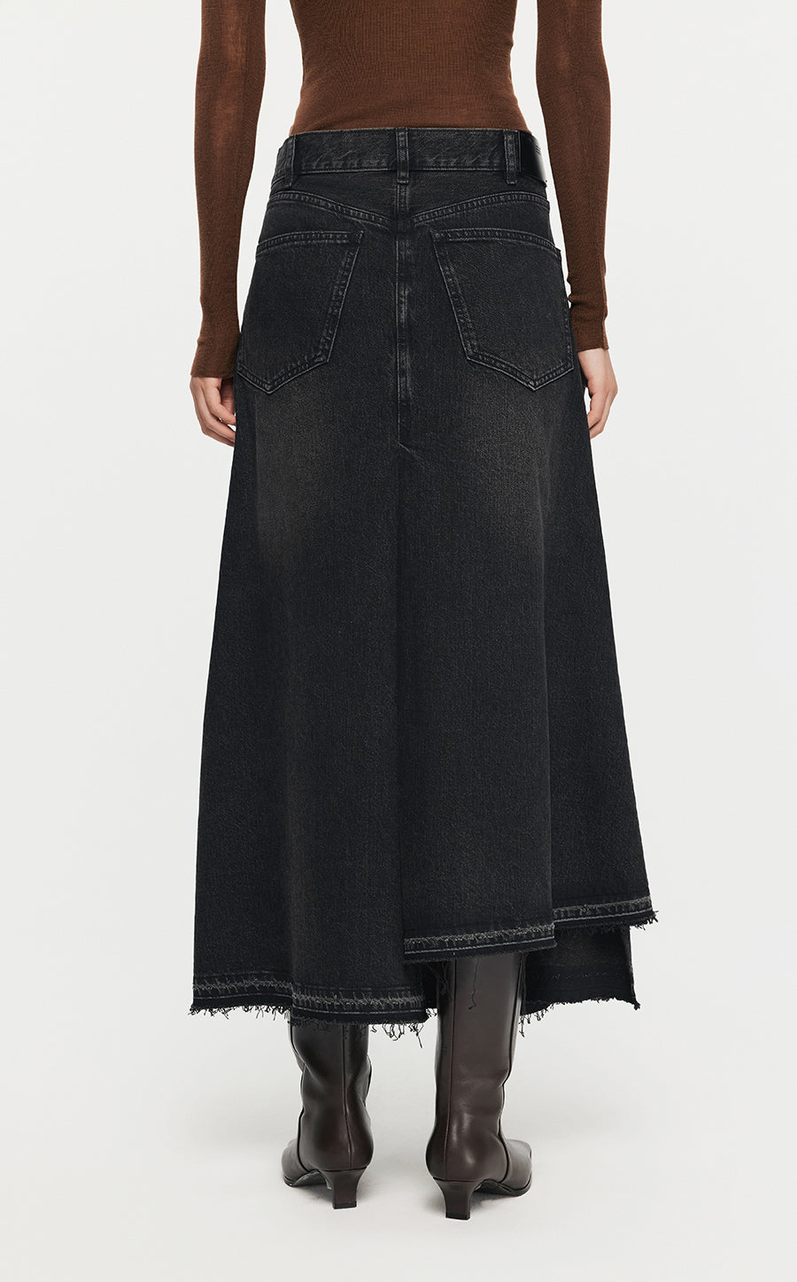 Skirt/JNBY A-line Loose Long Waist Skirt