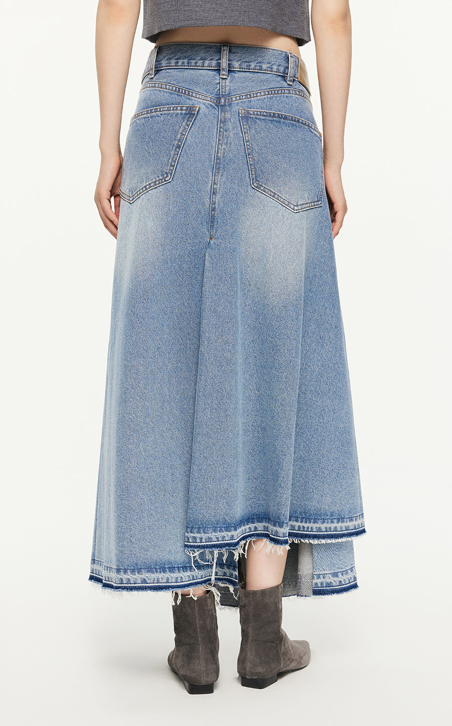 Skirt/JNBY A-line Loose Long Waist Skirt