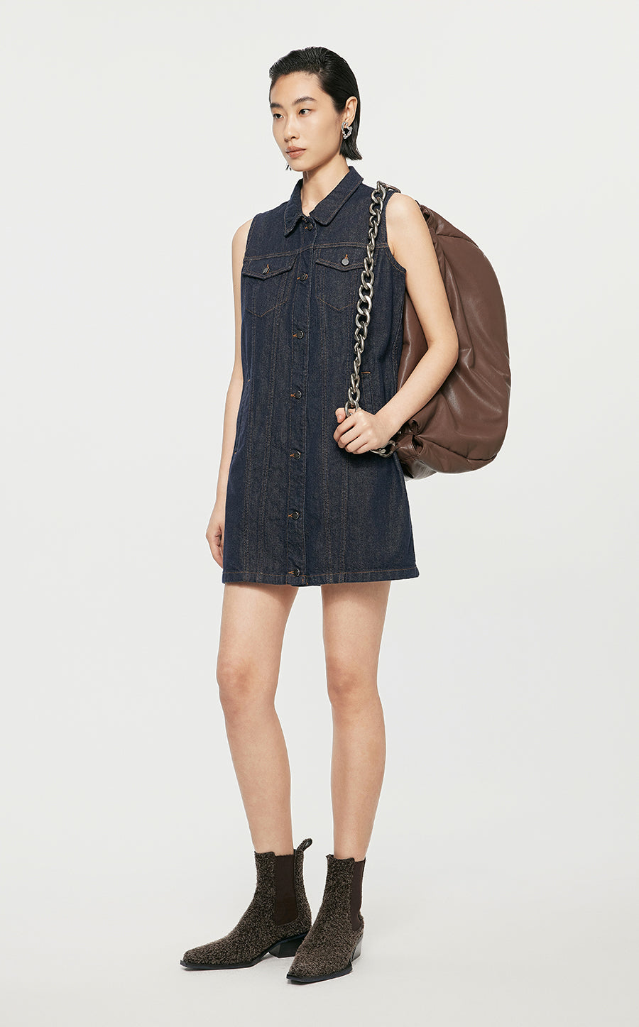 Dresses/JNBY Denim Hip-length Dresses