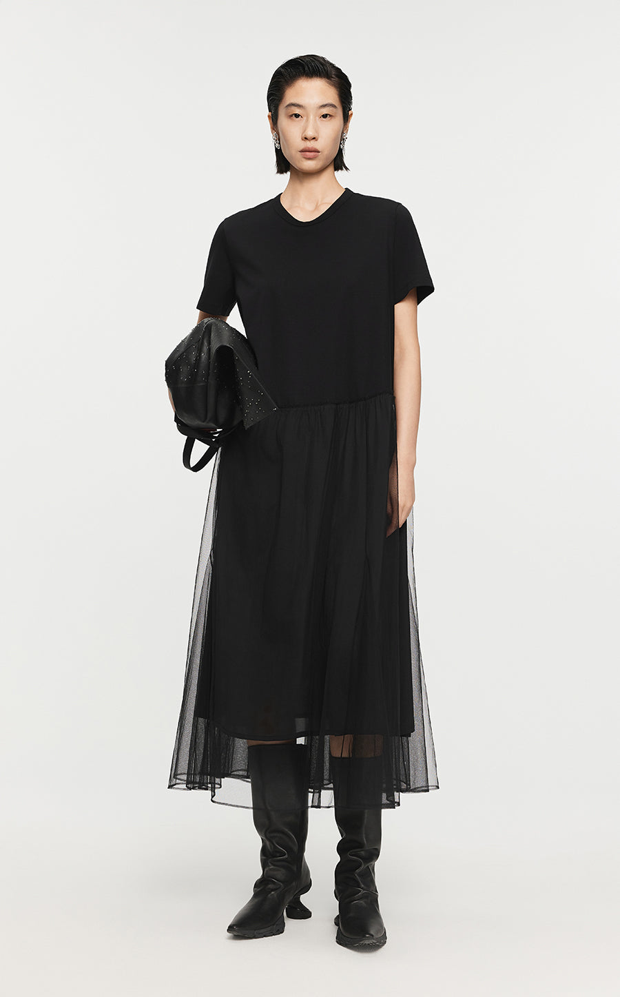 Dresses/JNBY A-line Short-sleeved Avantgarde Dresses