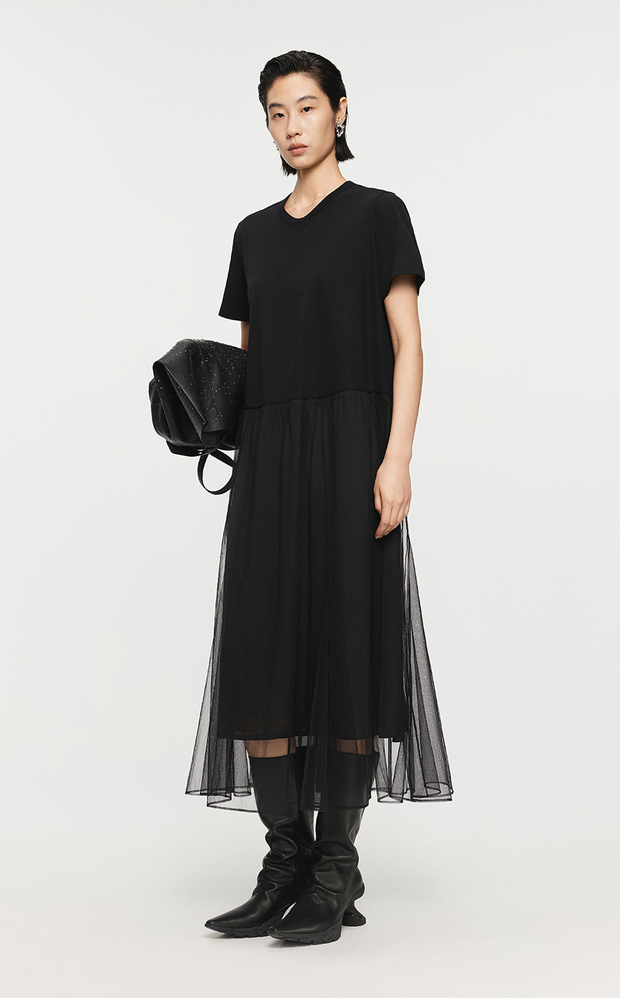 Dresses/JNBY A-line Short-sleeved Avantgarde Dresses