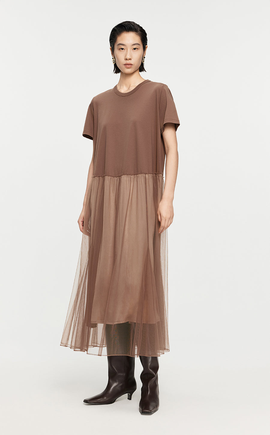 Dresses/JNBY A-line Short-sleeved Avantgarde Dresses