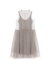 Dresses / JNBY A-line Mesh Above-the-knee Sleeveless Dresses