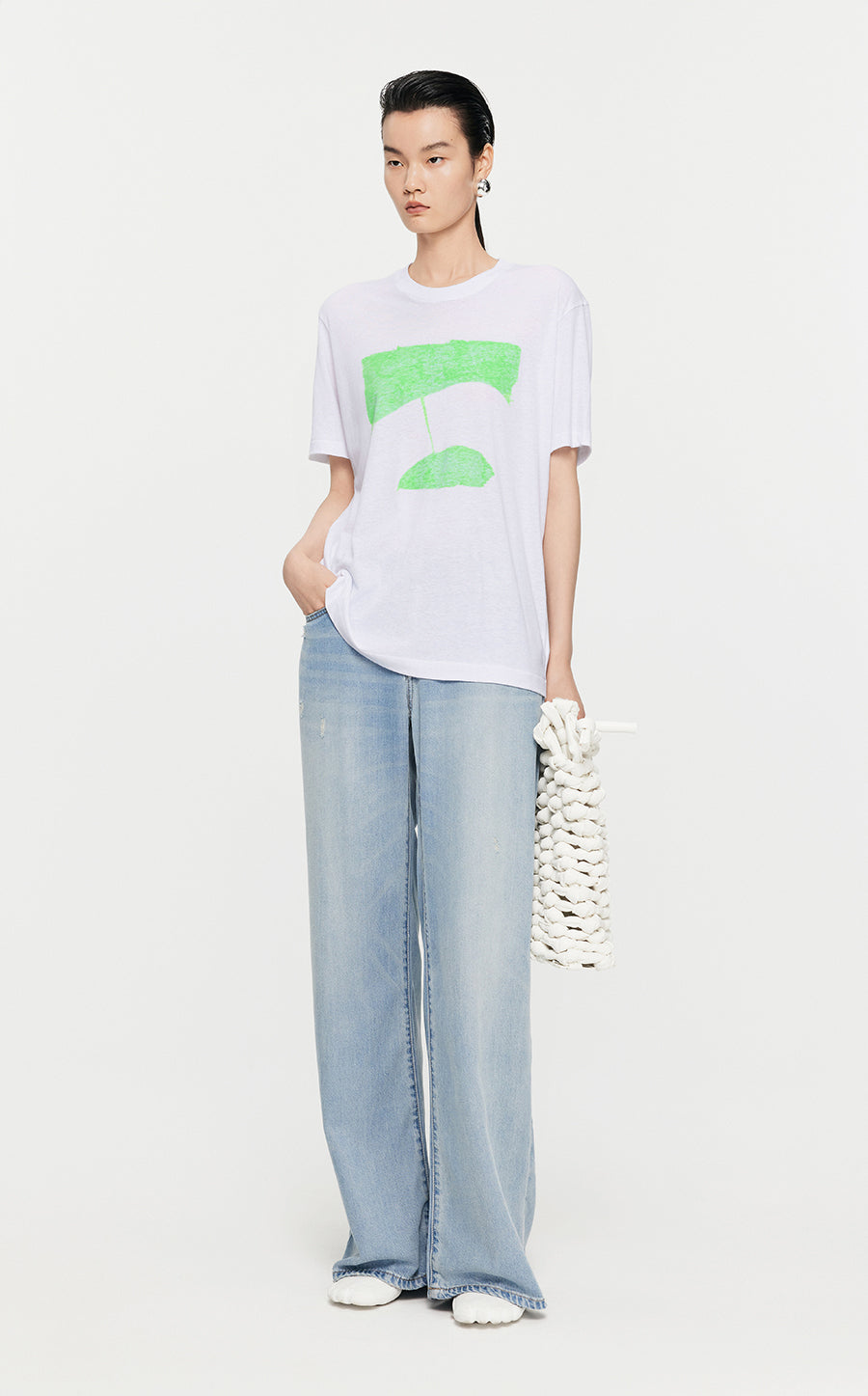 T-Shirt/JNBY Loose Fitting Short-sleeved T-Shirt