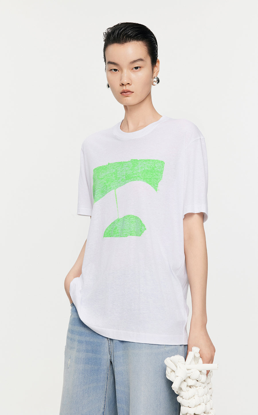 T-Shirt/JNBY Loose Fitting Short-sleeved T-Shirt