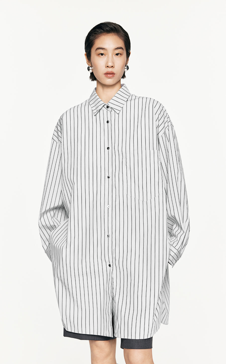 Shirt/JNBY Jacquard Single Breasted Long-sleeved Shirt