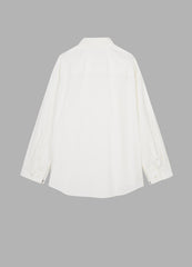 Shirt/JNBY H-line Oversize Poplin Fabric Long-sleeved Shirt