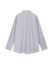 Shirt/JNBY H-line Oversize Poplin Fabric Long-sleeved Shirt