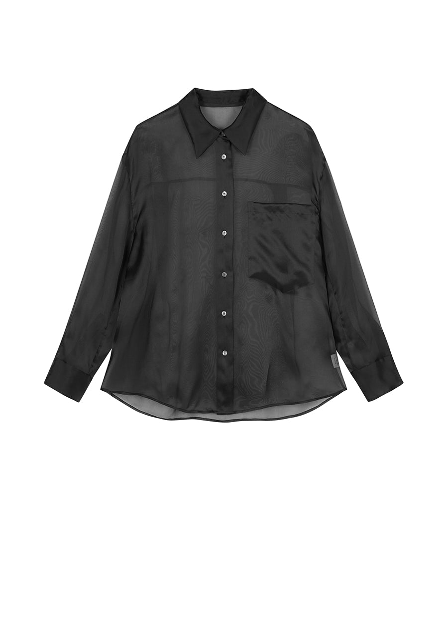 Shirt/JNBY Organza Long-sleeved Shirt