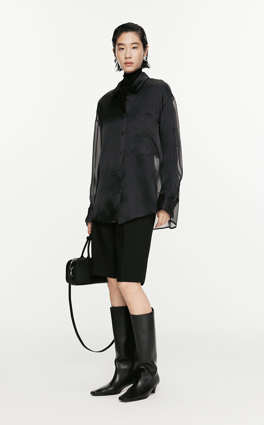 Shirt/JNBY Organza Long-sleeved Shirt