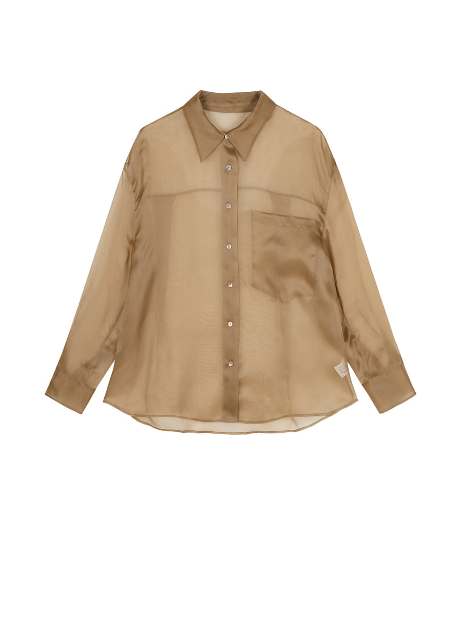 Shirt/JNBY Organza Long-sleeved Shirt