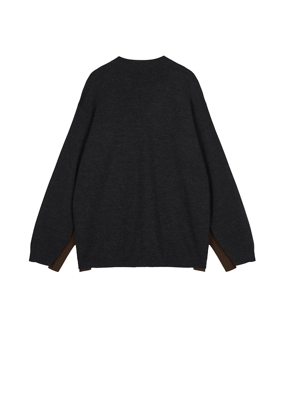 Sweater/JNBY Wooleen Loose Fitting Mid Length Sweater