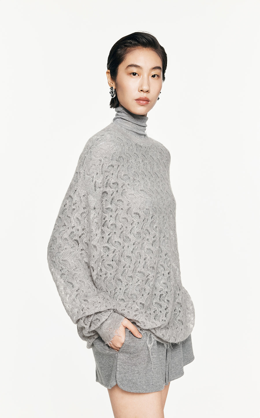 Sweater/JNBY Oversize Long-sleeved Pullover Sweater