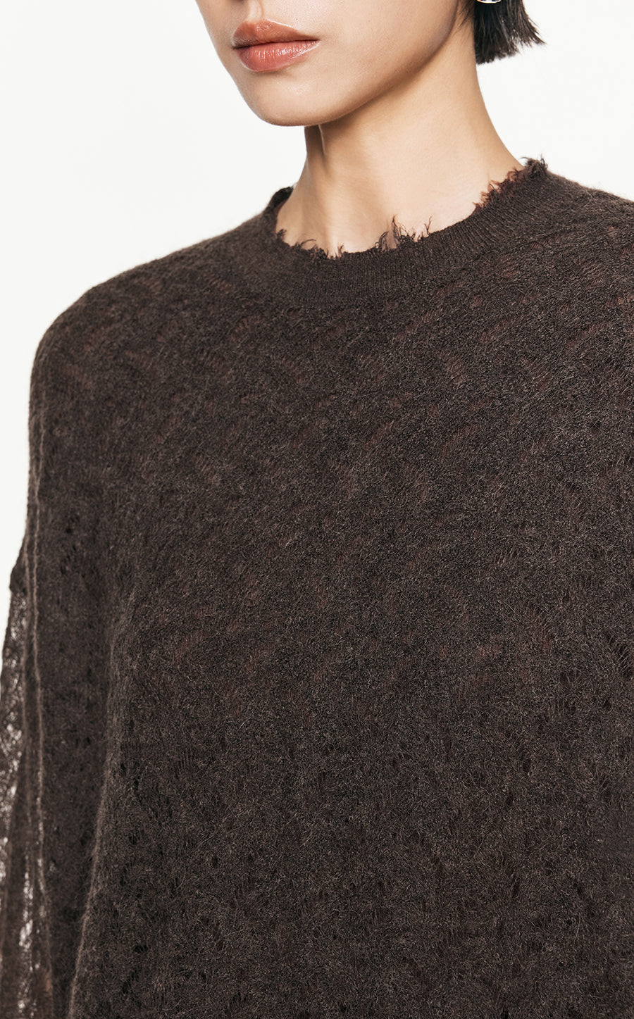 Sweater/JNBY Oversize Long-sleeved Pullover Sweater