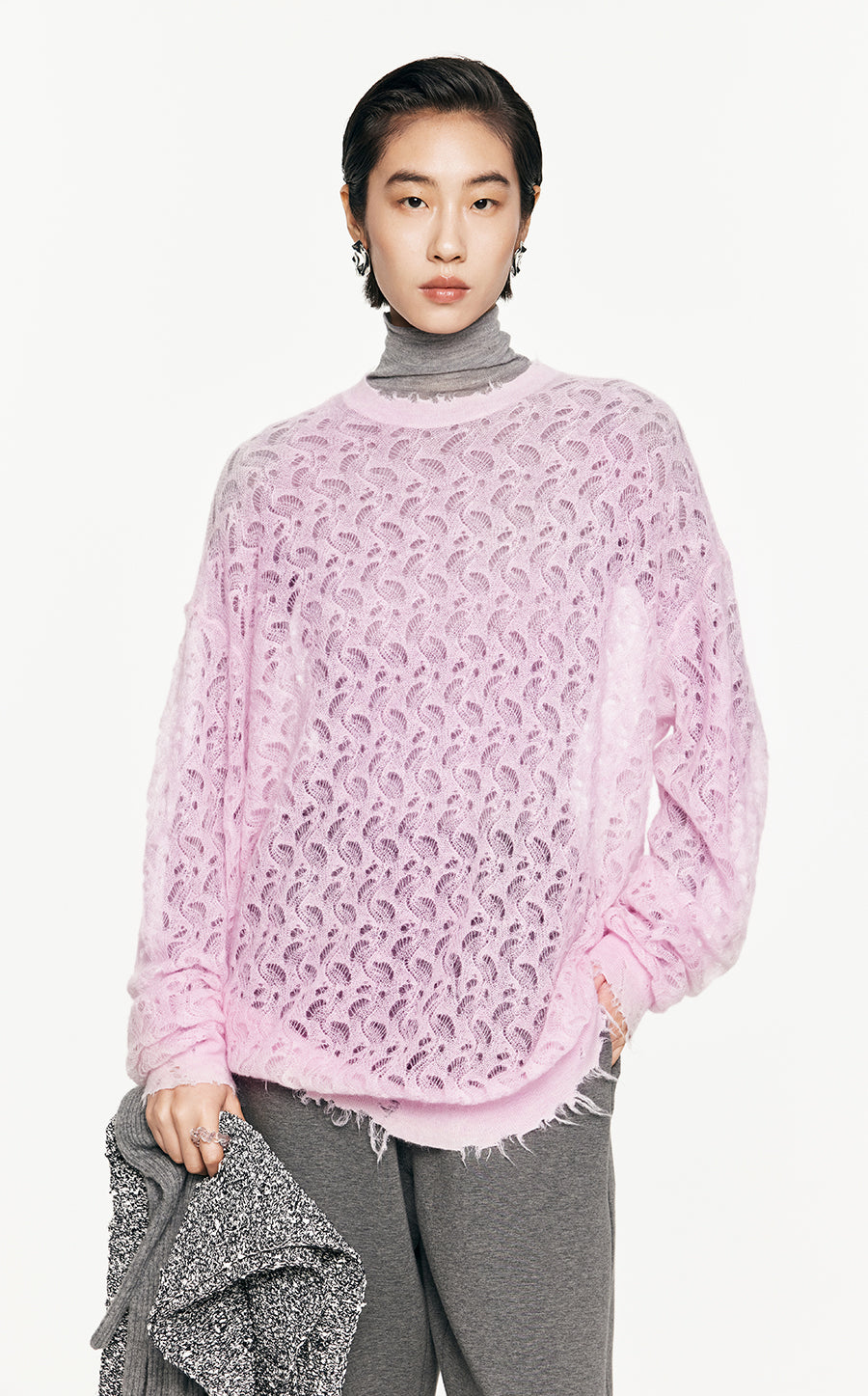 Sweater/JNBY Oversize Long-sleeved Pullover Sweater