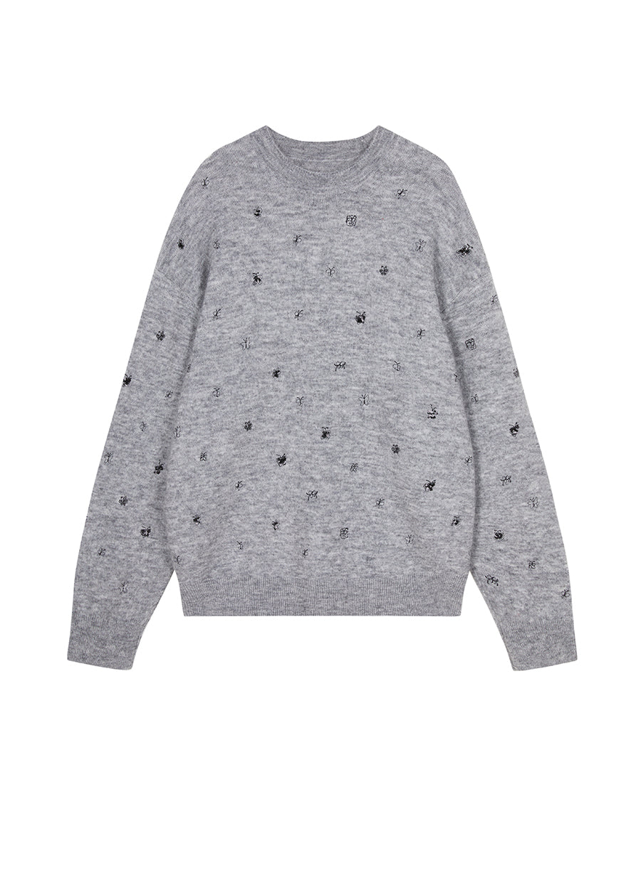 Sweater/JNBY Oversize Long-sleeved Pullover Sweater