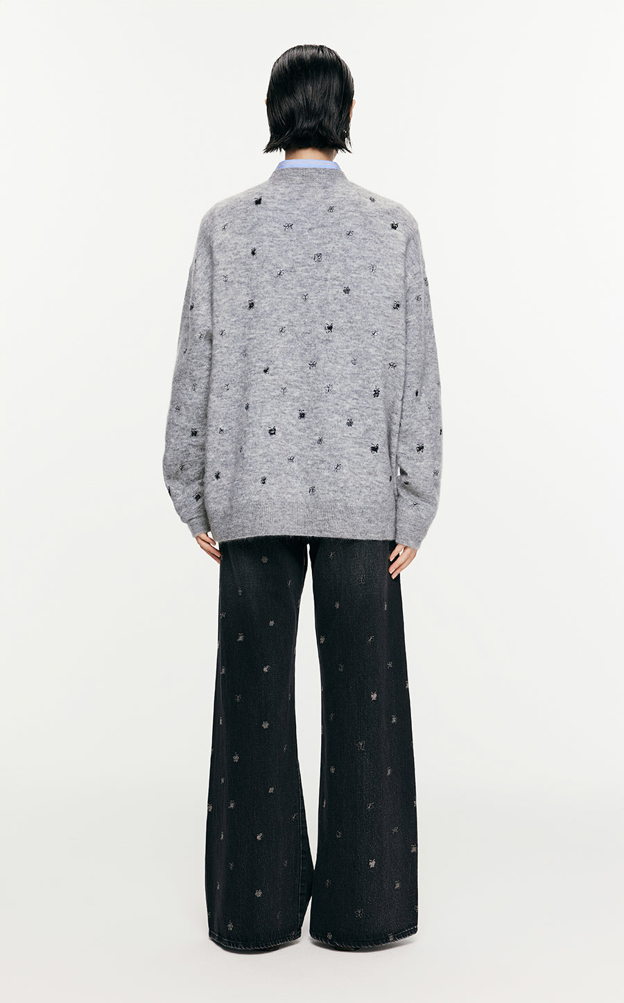 Sweater/JNBY Oversize Long-sleeved Pullover Sweater