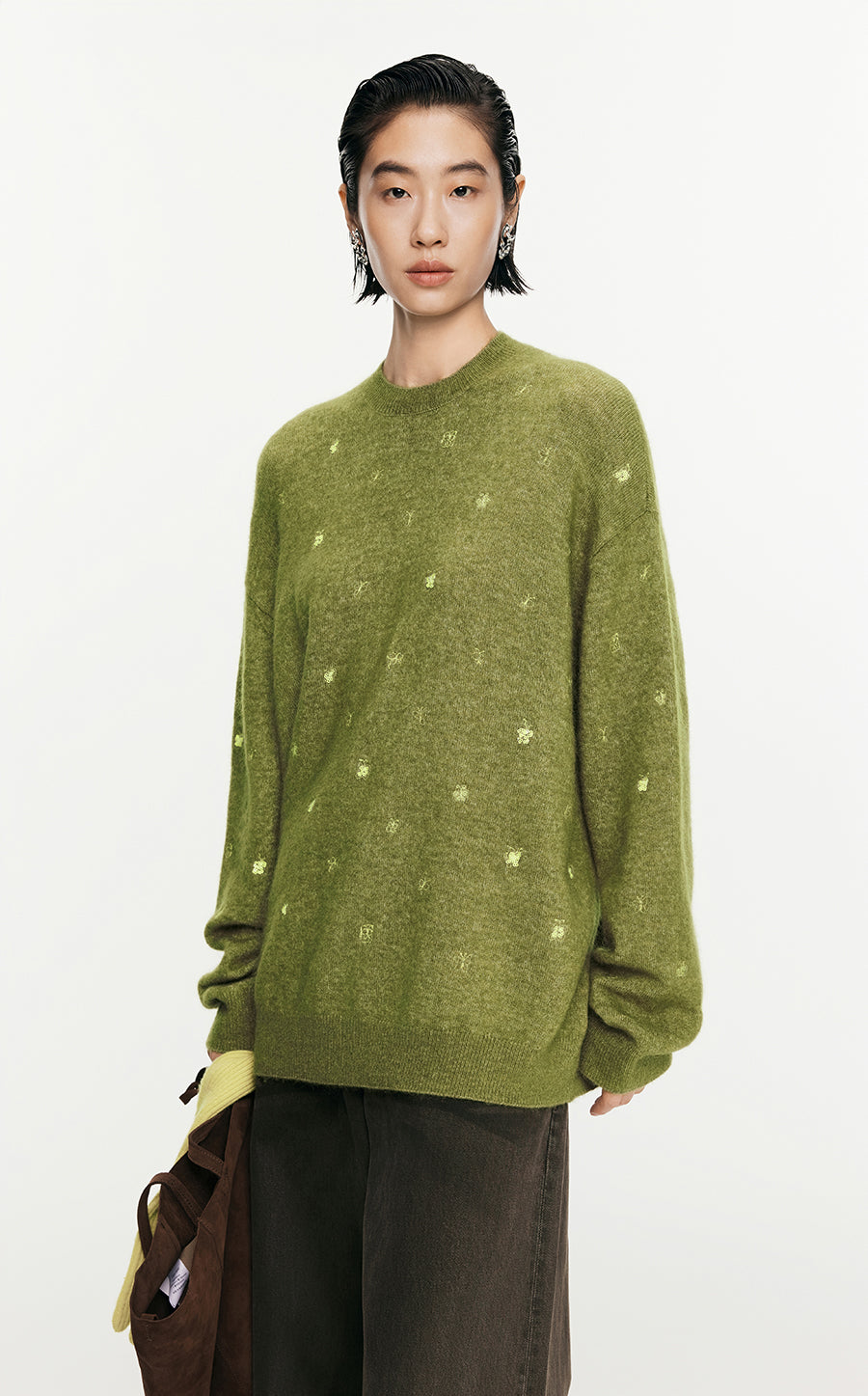 Sweater/JNBY Oversize Long-sleeved Pullover Sweater