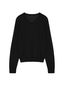 Sweater/JNBY V-neck Long-sleeved Pullover Knitted Sweater