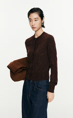 Sweater/JNBY  Slim fit Retro Short Knitted Sweater