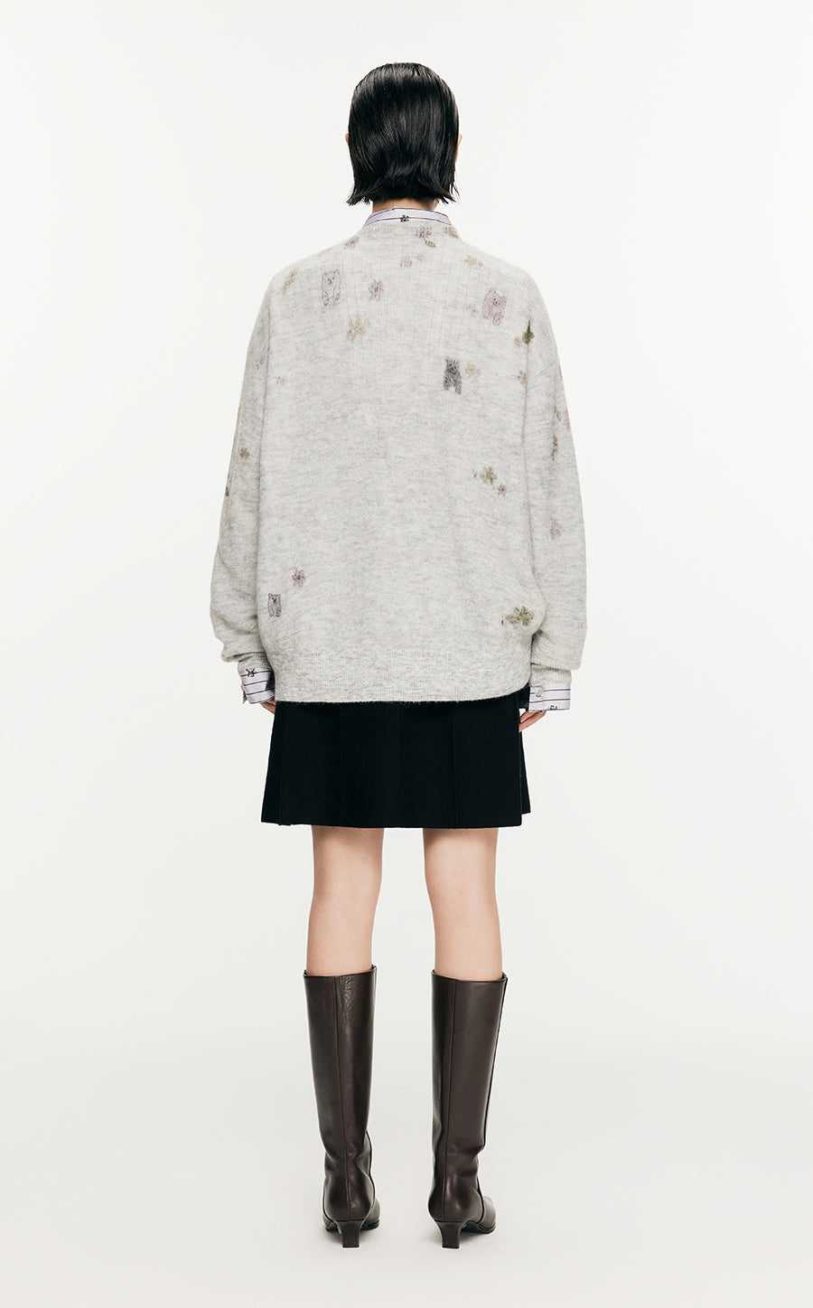 Sweater/JNBY Printed Long-sleeved Pullover Sweater