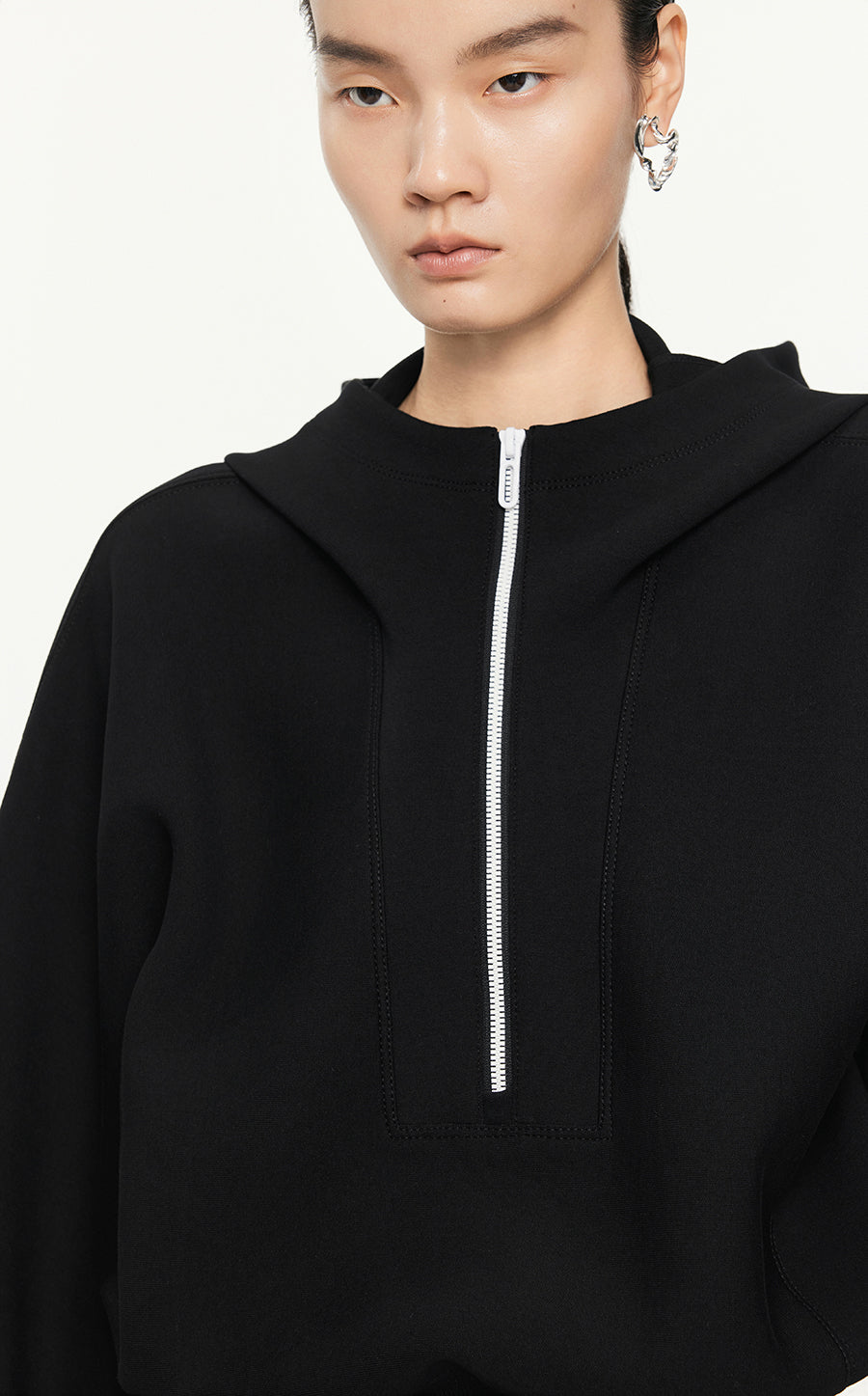 Hoodies/JNBY Loose Fitting Long-sleeved Hoodies