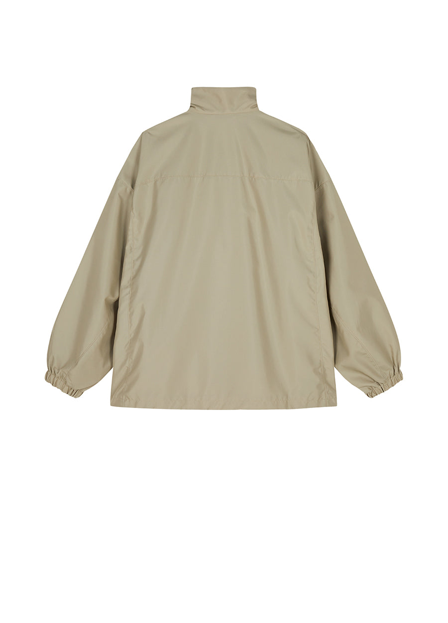 Jacket/JNBY Plain Weave Oversize Drawstring jacket