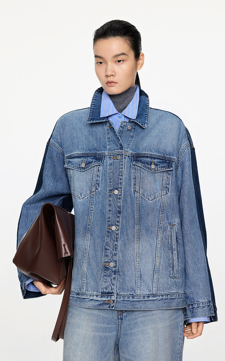 Coat/JNBY Oversize Denim Coat