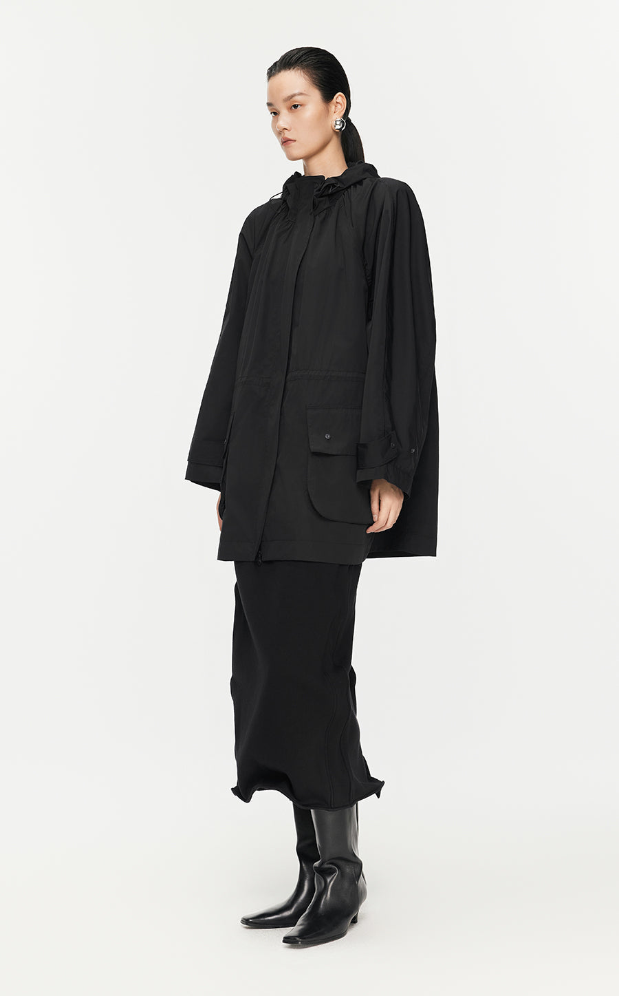 Coat/JNBY Oversize Raglan Midi Coat