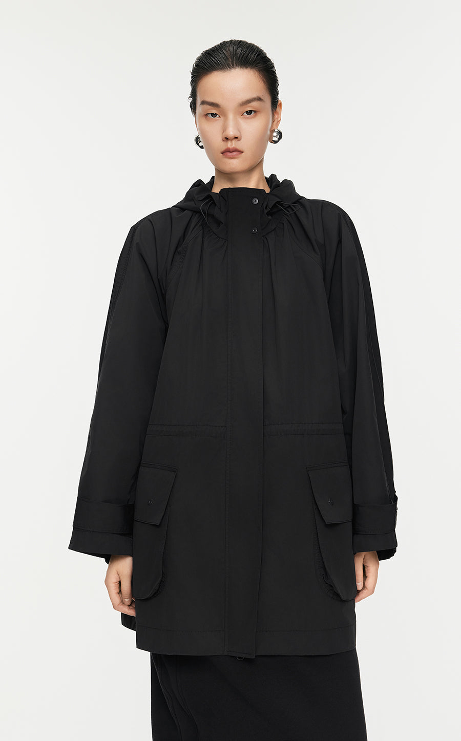 Coat/JNBY Oversize Raglan Midi Coat