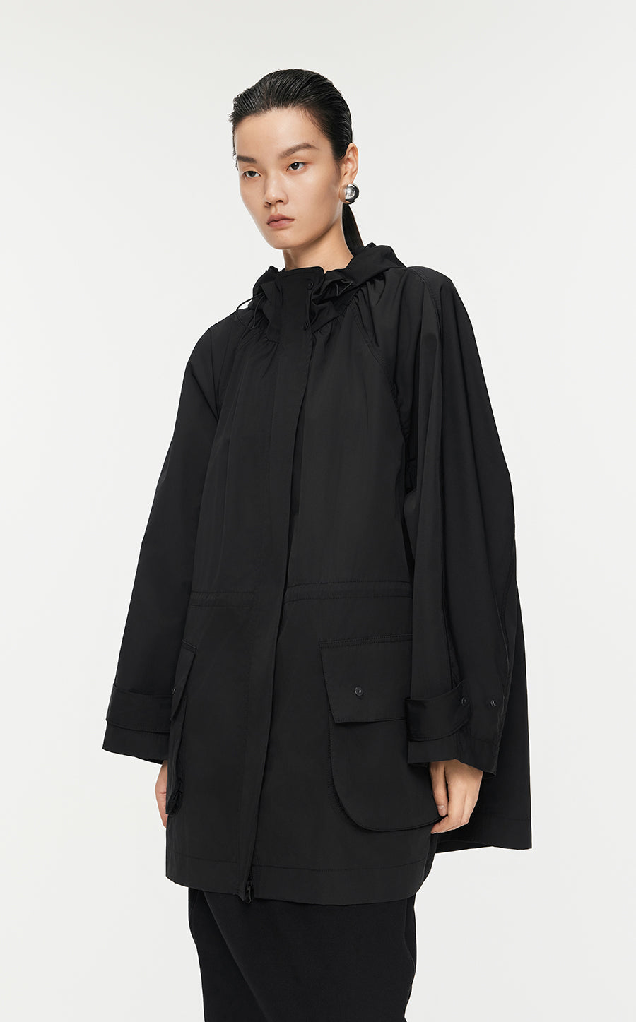 Coat/JNBY Oversize Raglan Midi Coat