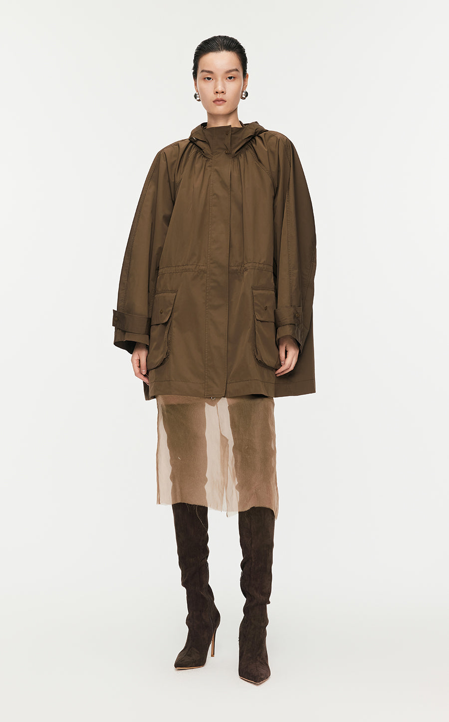 Coat/JNBY Oversize Raglan Midi Coat