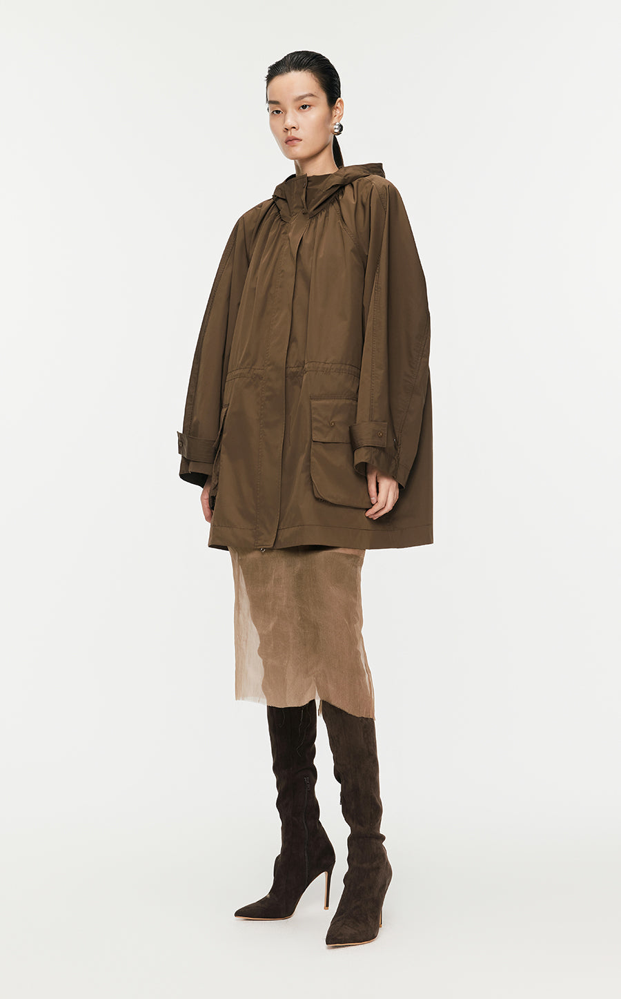 Coat/JNBY Oversize Raglan Midi Coat