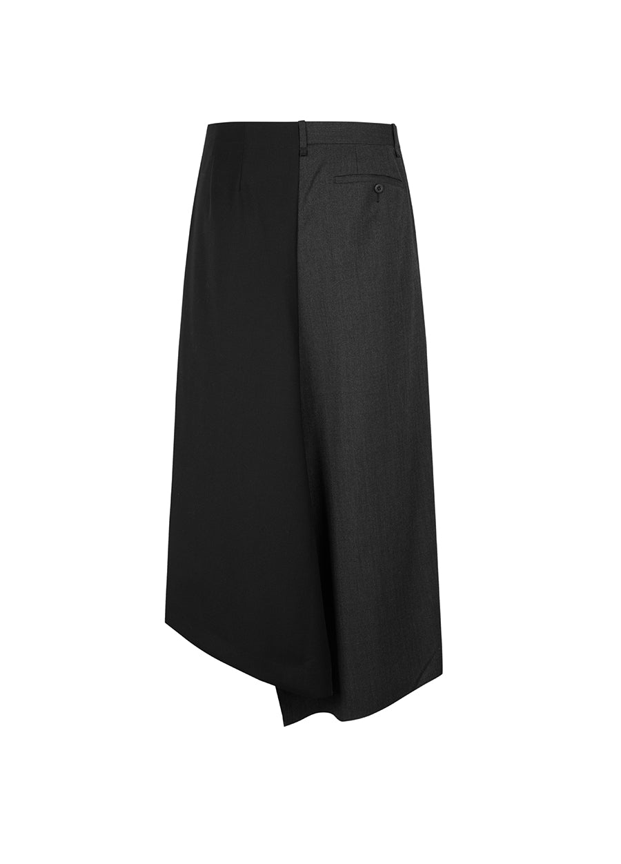 Skirt/JNBY A-line Loose Fitting Calf-length Skirt