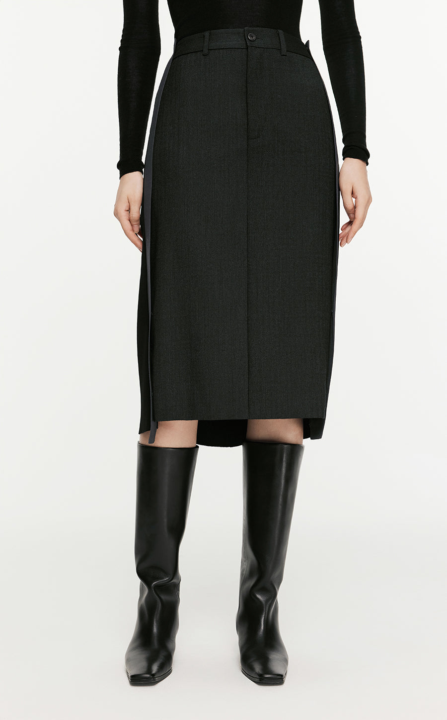 Skirt/JNBY H-line Knee-length Skirt