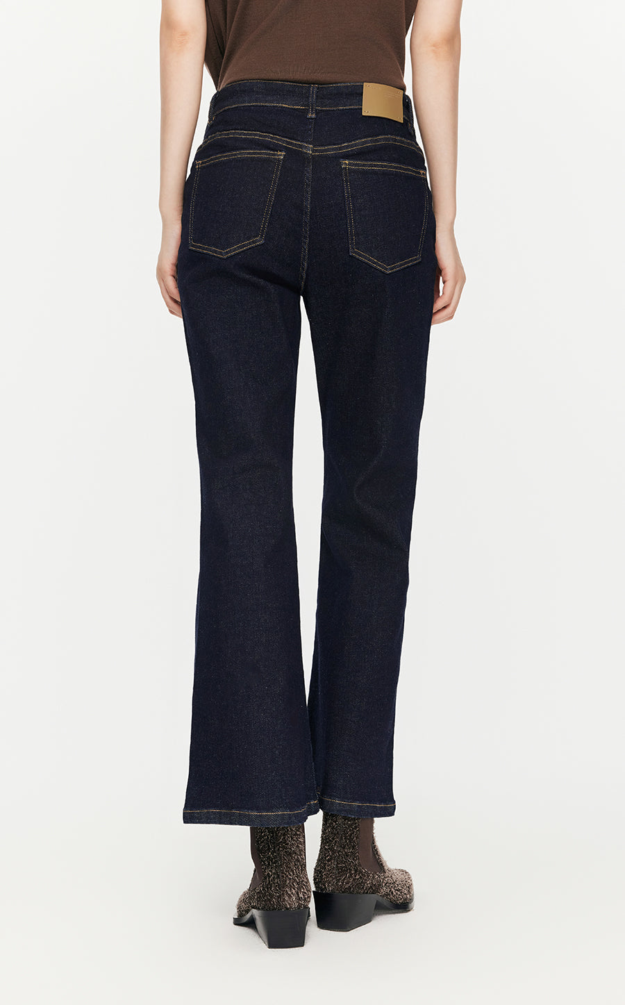 Jeans/JNBY Flared Denim Cropped Jeans