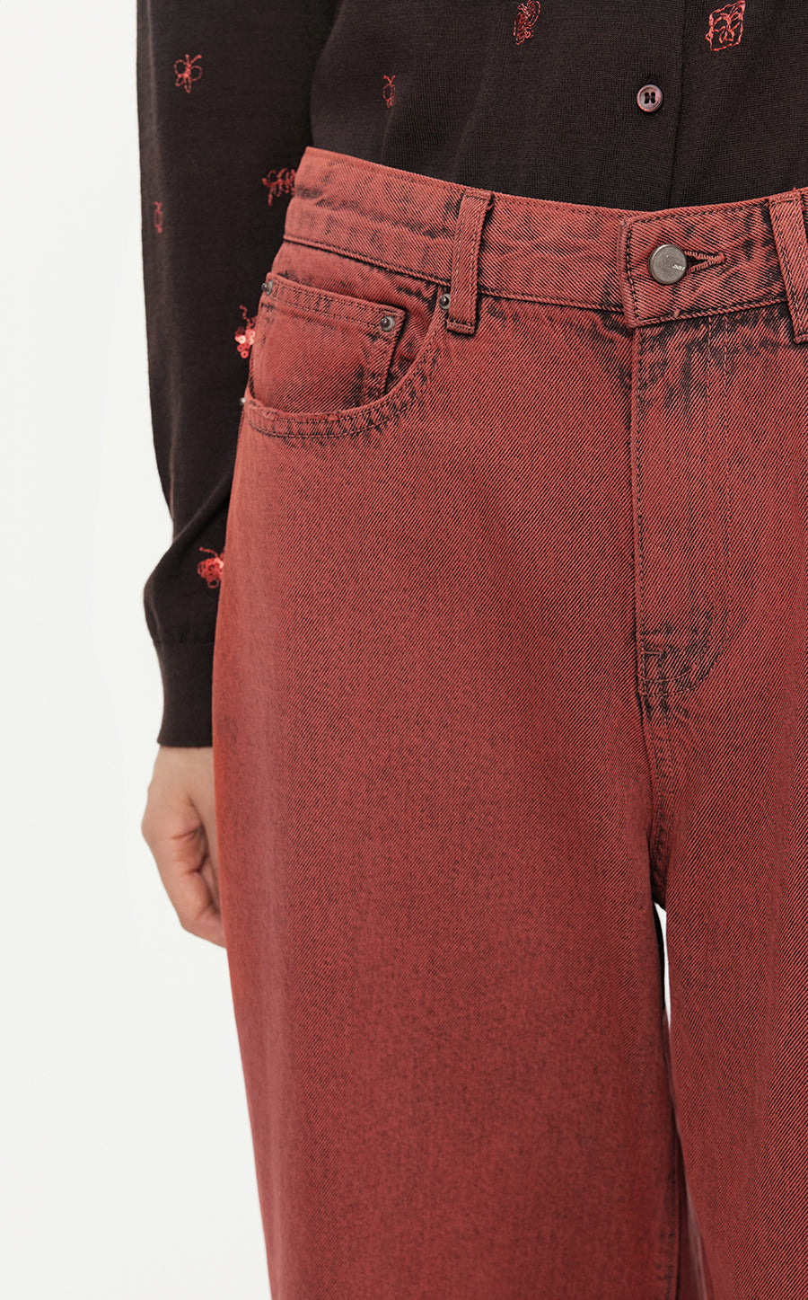 Pants/JNBY Loose Fitting Denim Long Pants