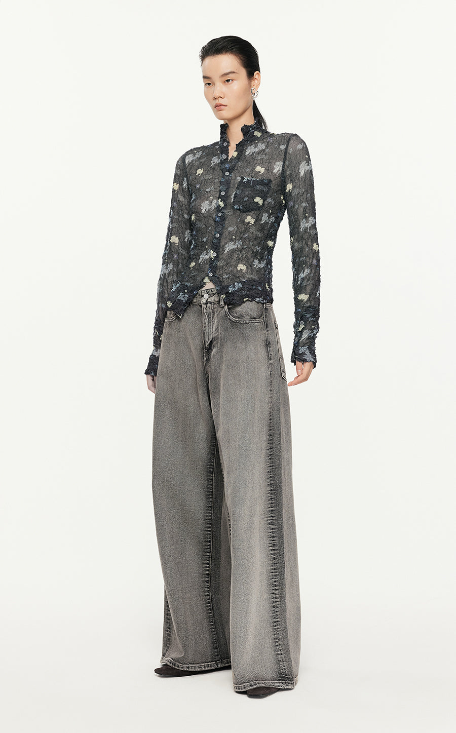 Pants/JNBY Loose Fitting Denim Long Pants