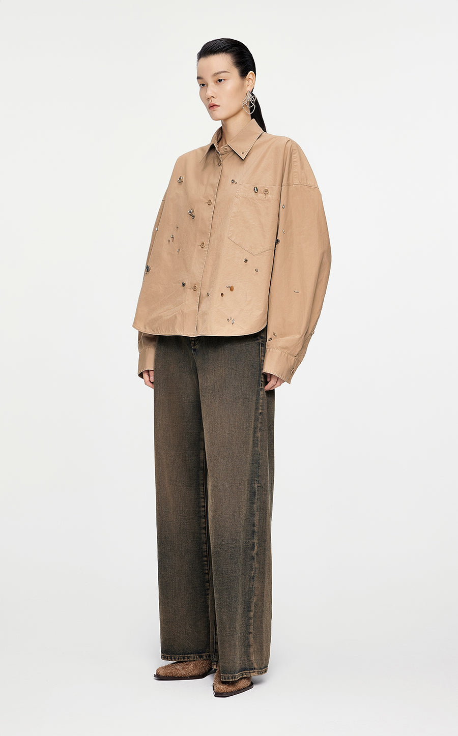 Shirt / JNBY Oversize Cotton Shirt