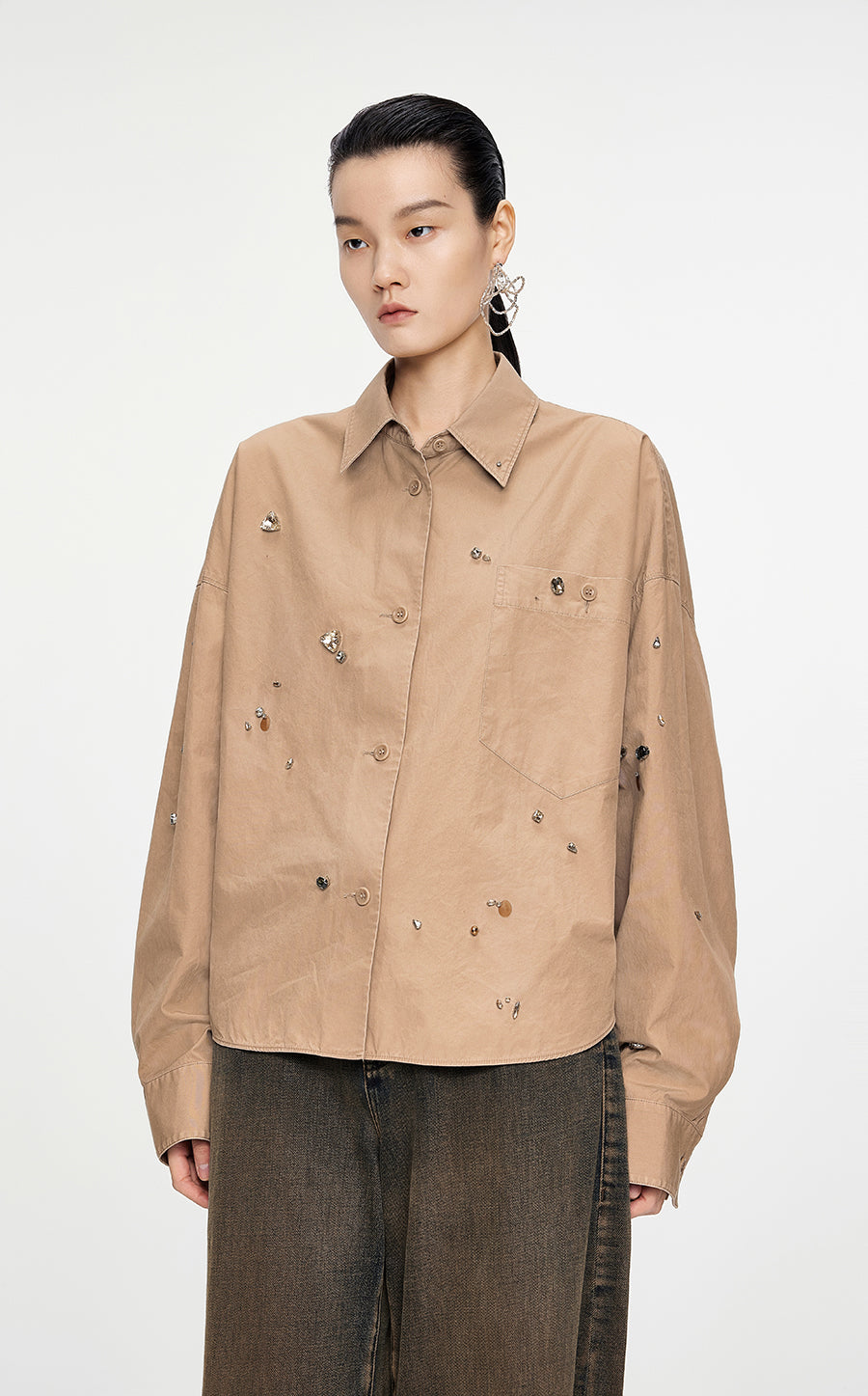 Shirt / JNBY Oversize Cotton Shirt