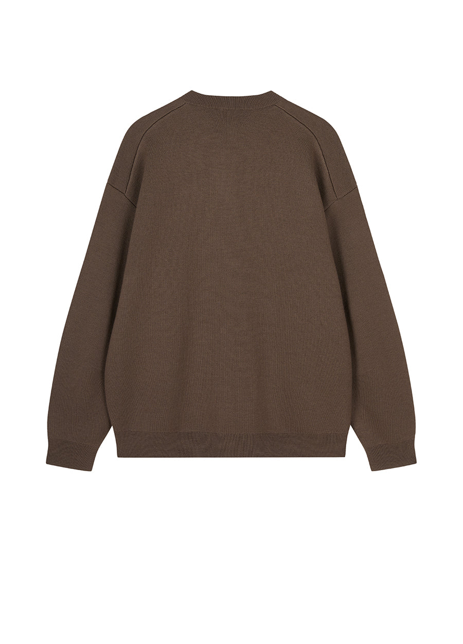 Sweater / JNBY Relaxed Wool H-shape Cardigan