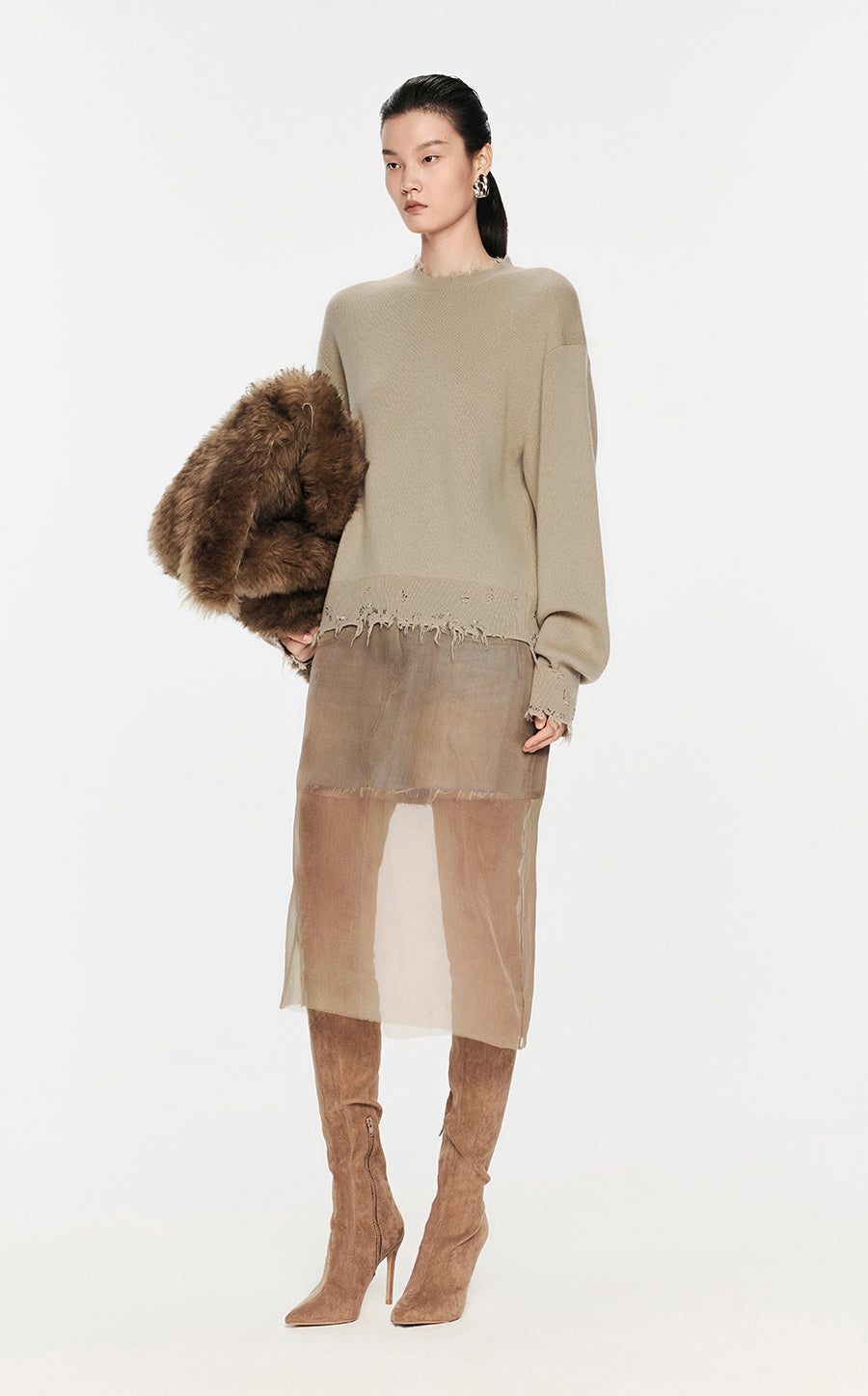 Sweater / JNBY Wool-cashmere Pullover Sweater