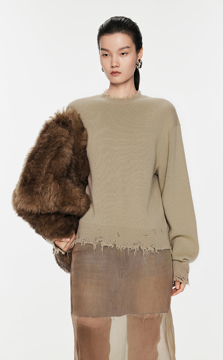 Sweater / JNBY Wool-cashmere Pullover Sweater