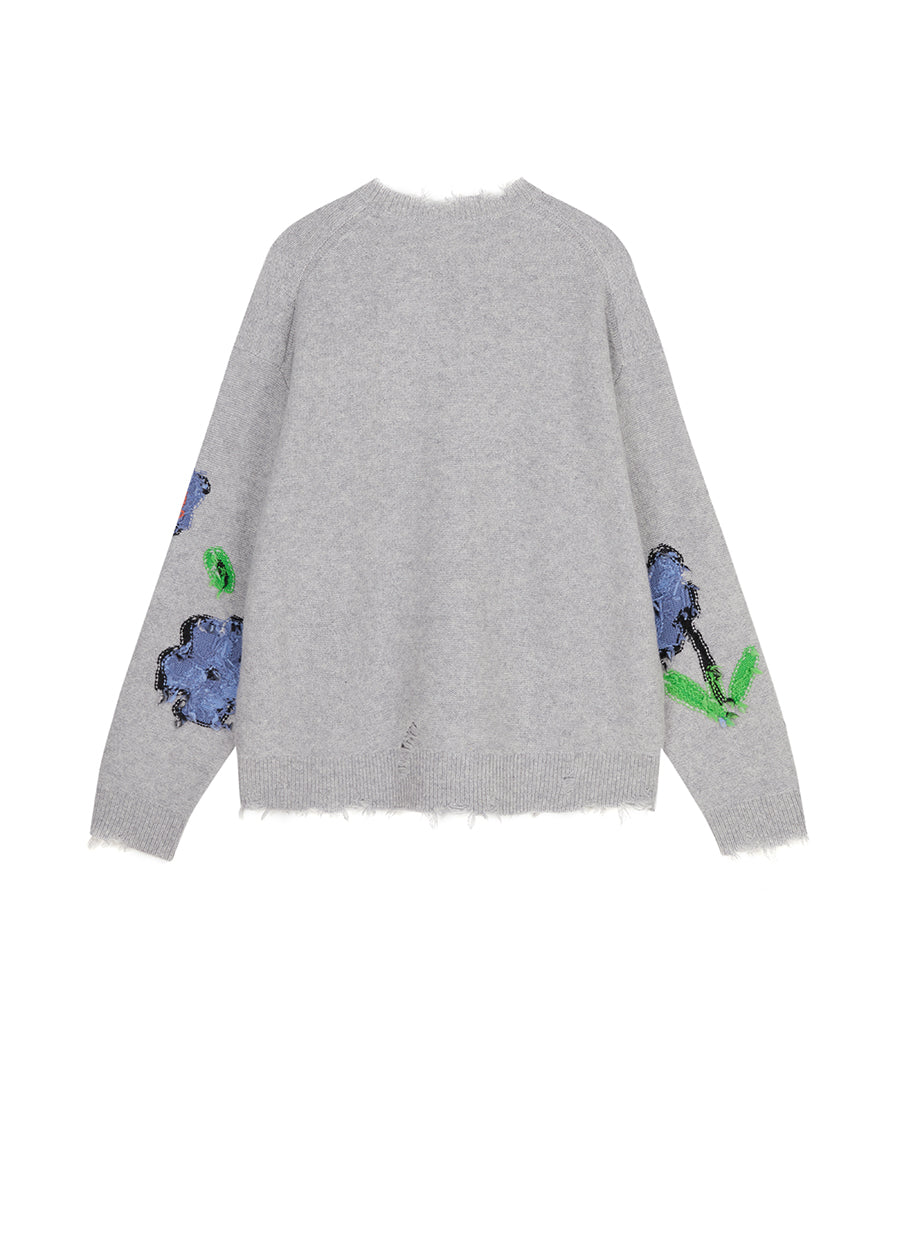 Sweater / JNBY  Floral-pattern Oversize Jumper