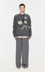 Sweater / JNBY  Floral-pattern Oversize Jumper