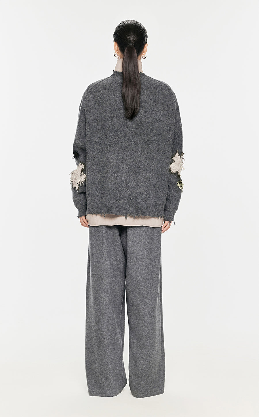 Sweater / JNBY  Floral-pattern Oversize Jumper