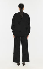 Sweatershirt / JNBY  Oversize Butterfly-embellished Sweatershirt