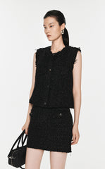 Vest / JNBY Jacquard Cropped Vest Waistcoat