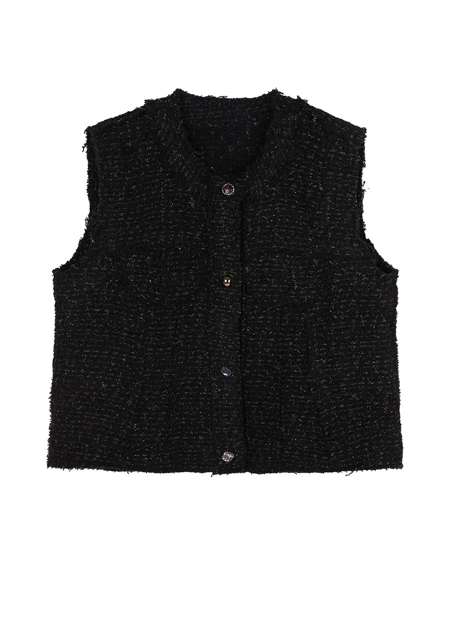 Vest / JNBY Jacquard Cropped Vest Waistcoat