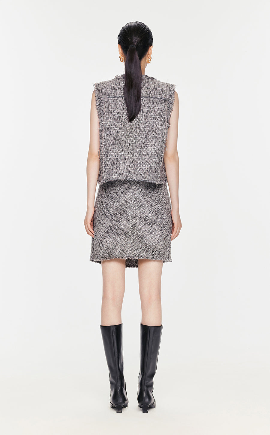 Vest / JNBY Jacquard Cropped Vest Waistcoat